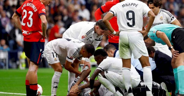 real-madrid-sufrio-tres-graves-lesiones,-pero-disfruto-los-tres-goles-de-vinicius-para-aplastar-a-osasuna-y-cambiar-la-imagen
