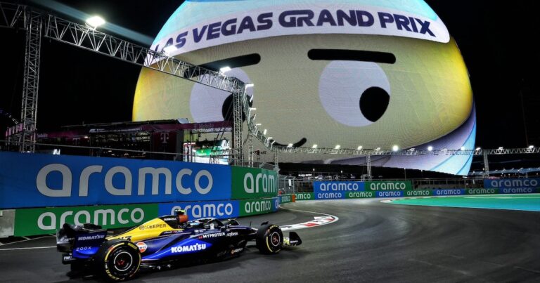 Colapinto tendrá la última práctica y afrontará la clasificación del GP de Las Vegas de F1: horario y cómo verlo en vivo