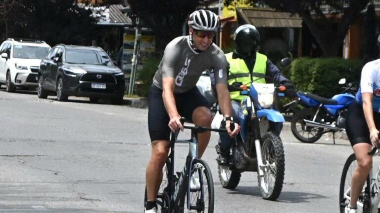 Lionel Scaloni, entrenador y también ciclista: el DT compitió en el Gran Fondo 7 Lagos