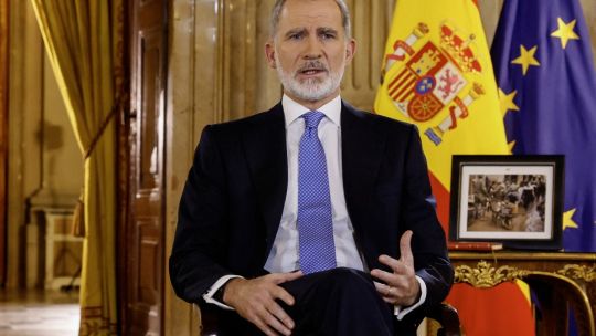 El rey de España recordó «el dolor y la tristeza» de Valencia en su mensaje de Navidad