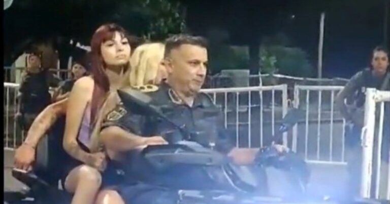 Echaron al comisario que entró por la fuerza al show de Los Piojos con dos mujeres y en cuatriciclo