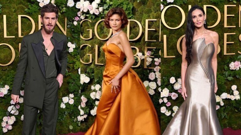 Demi Moore, Andrew Garfield y Zendaya protagonizaron las joyas de los Golden Globes 2025