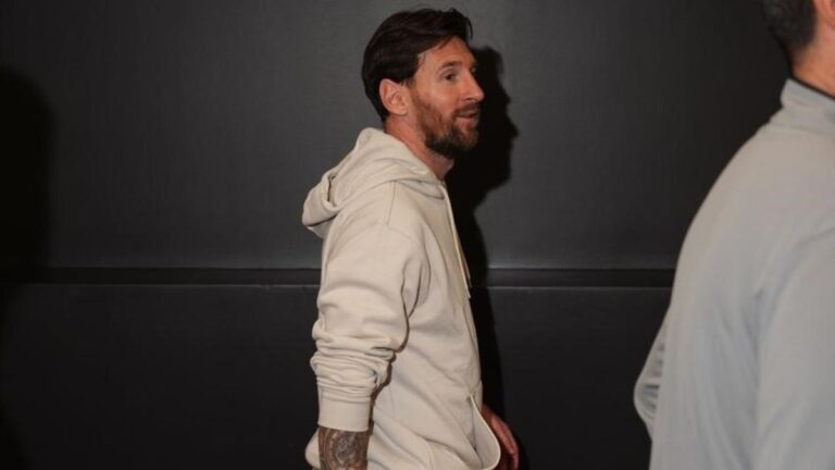 Así llegó Lionel Messi al estadio para ver el Super Bowl 2025