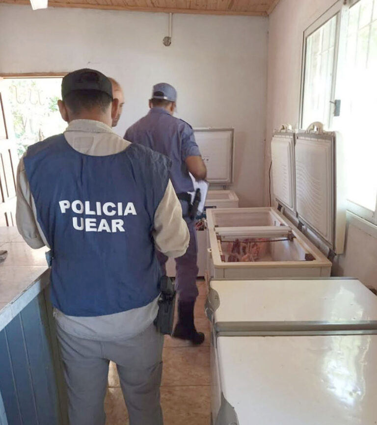 La Policía realizó control de carnicerías en el interior provincial