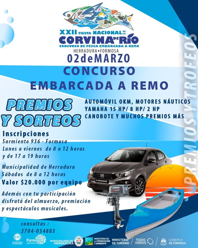 Dieron a conocer importantes premios para la Fiesta Nacional de la Corvina de Río