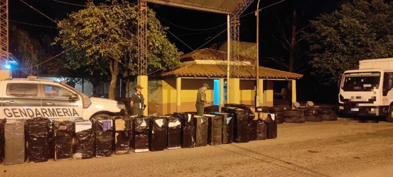 GN incautó mercadería de contrabando valuada en más de 28 millones de pesos