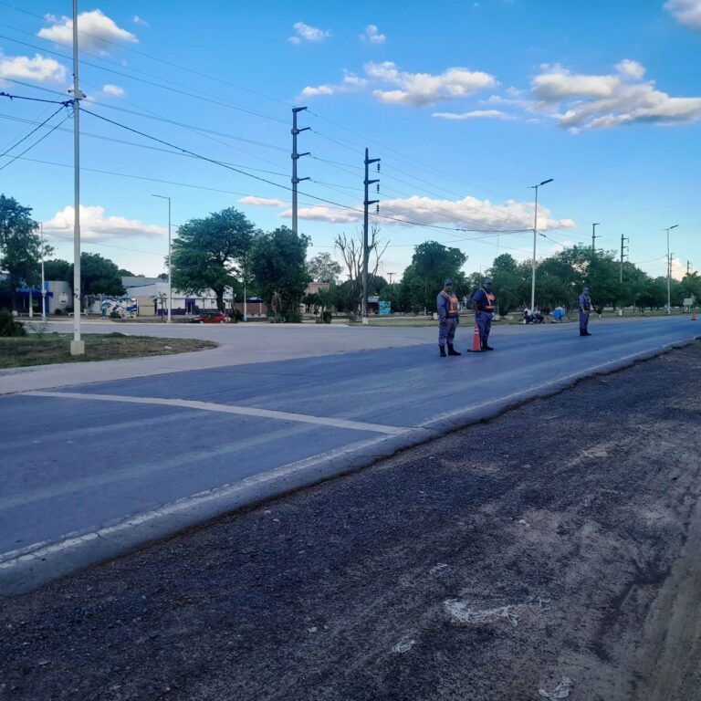 Se desplegó un amplio operativo de prevención en Laguna Blanca