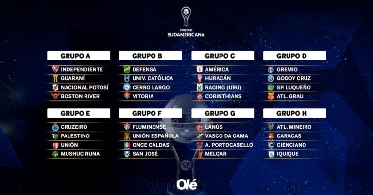 El análisis de los grupos que les tocaron a los argentinos en la Sudamericana