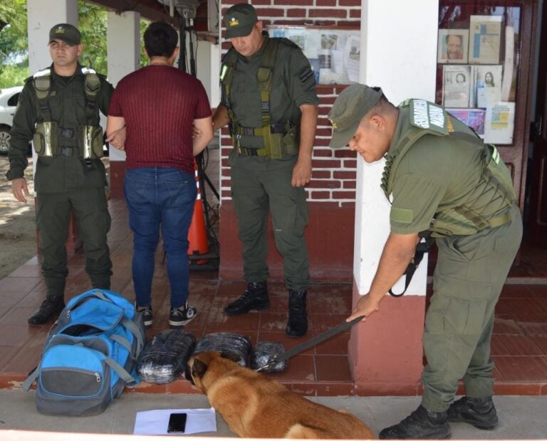 Nariz Infalible: DREYCO detectó 7 kilos de droga en Formosa