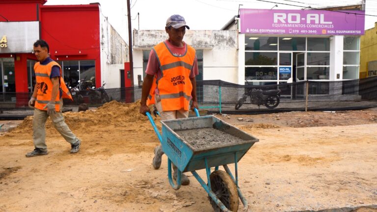 Avanzan las obras de la tercera etapa de la Peatonal Rivadavia