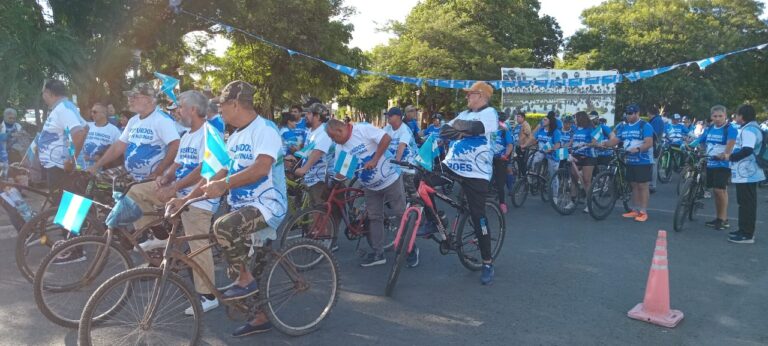 A 43 años del conflicto bélico: Se realizó la bicicleteada Todos Unidos como en Malvinas
