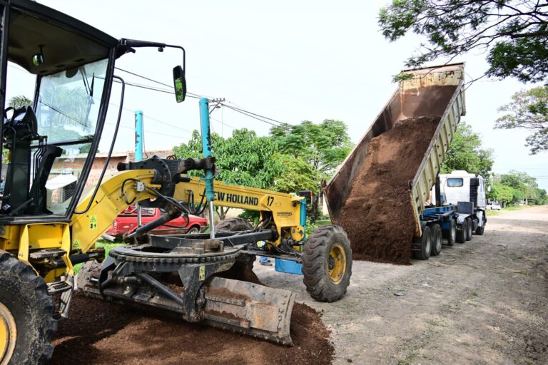 La municipalidad encaró un extenso trabajo de enripiado en el barrio Liborsi