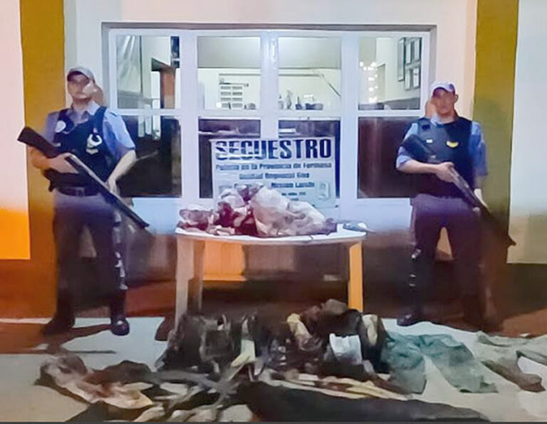 La Policía detuvo a dos abigeos en Laishí