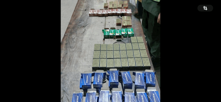 Gendarmería secuestro 2000 municiones a un remís en Pozo del Tigre