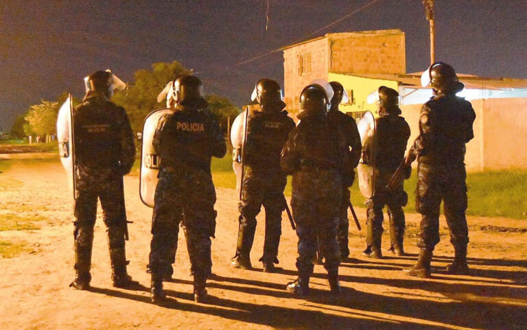 La Policía desactivó un caso de desorden en el barrio El Porvenir