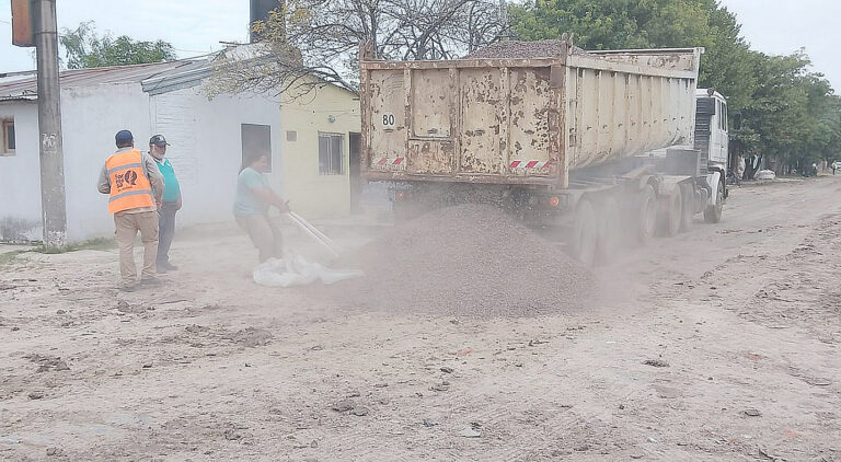 El Municipio enripió dos calles de gran circulación en el barrio 7 de Noviembre