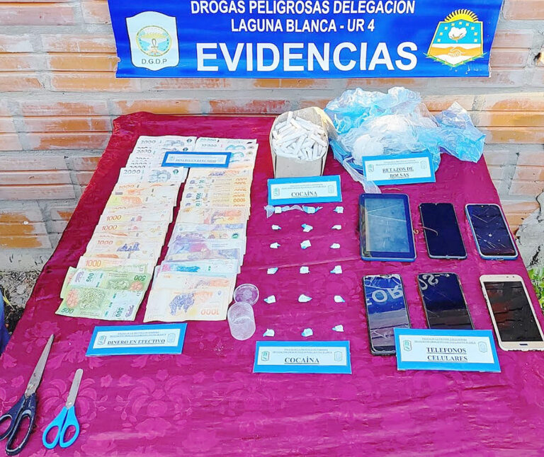 Desactivan búnker de drogas en Laguna Blanca