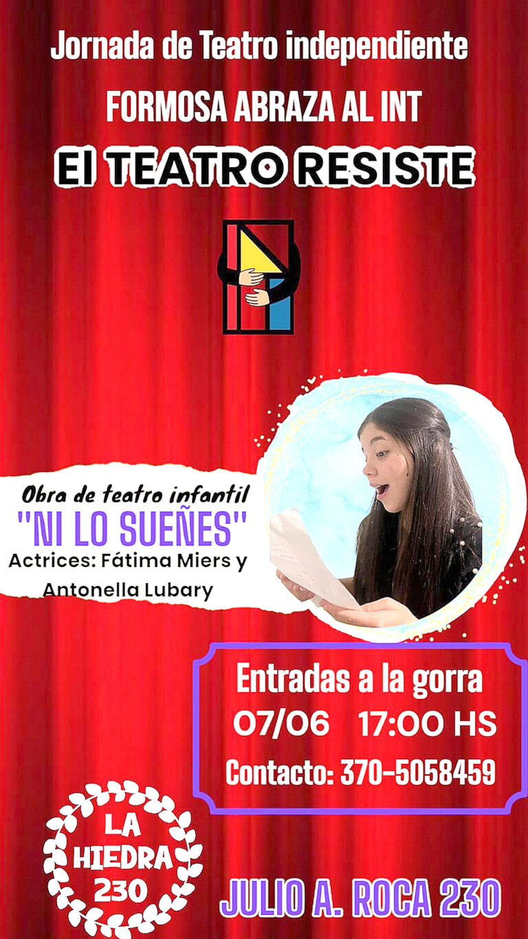 Formosa abraza al Instituto Nacional del Teatro con un finde a pura actuación