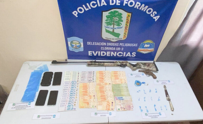 La Policía anuló otro centro de venta de drogas en Clorinda
