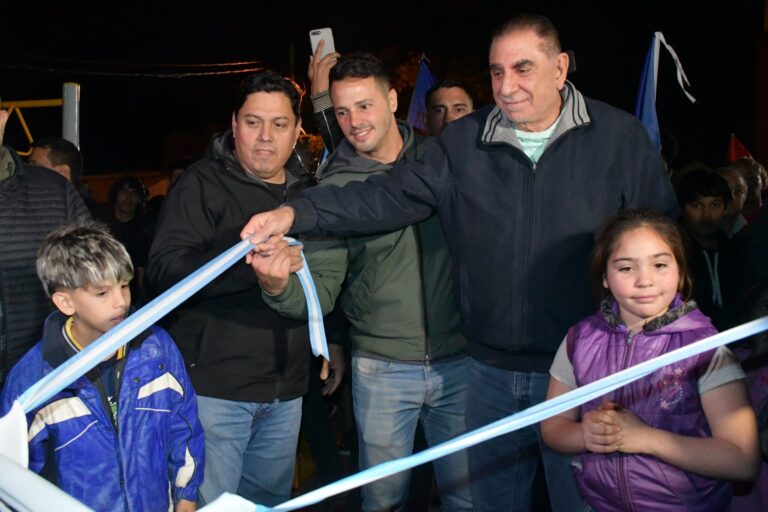 El intendente Jofré dejó habilitado un nuevo paseo saludable en el B San José Obrero
