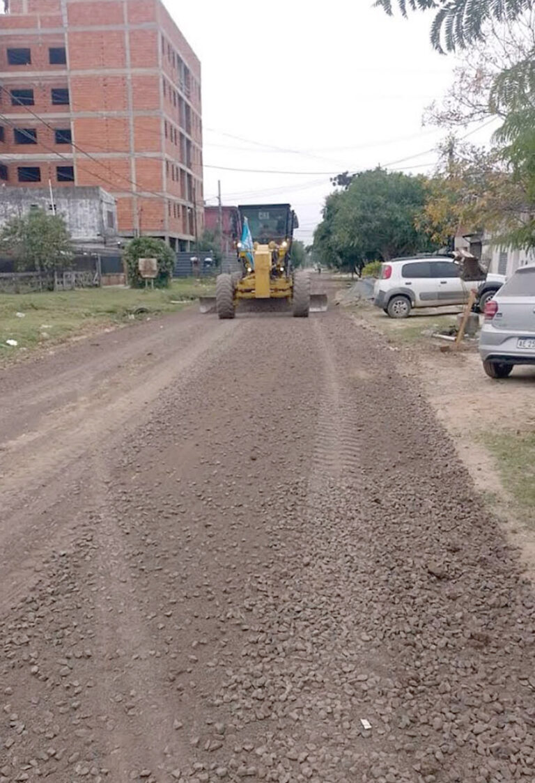 El municipio continúa sumando ripio a más conglomerados capitalinos