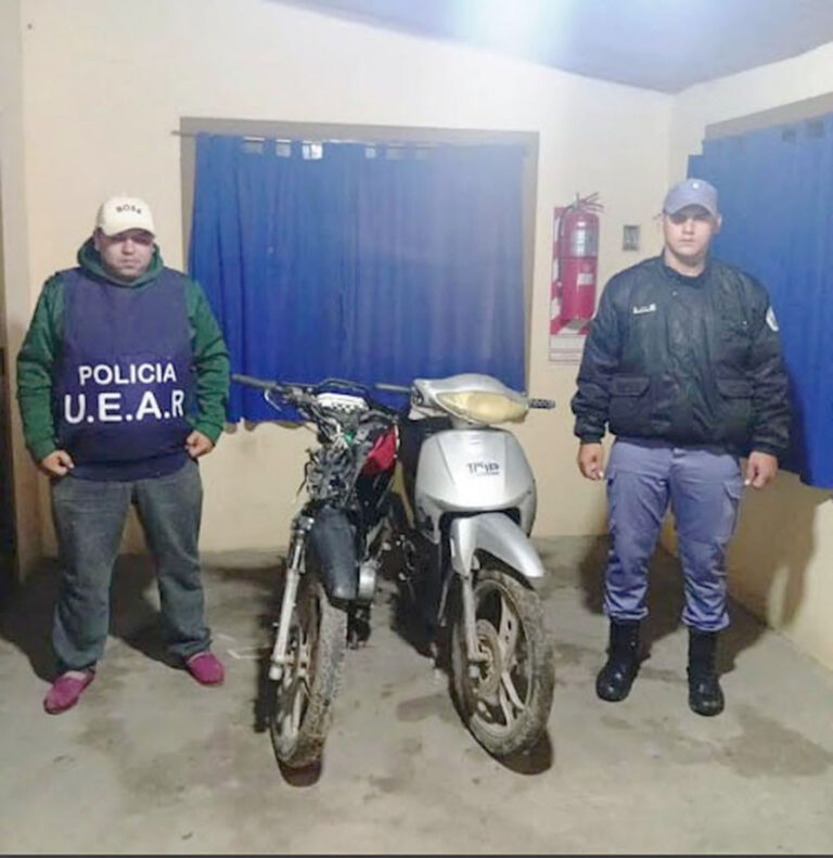 La UEAR recuperó dos motocicletas durante trabajos preventivos