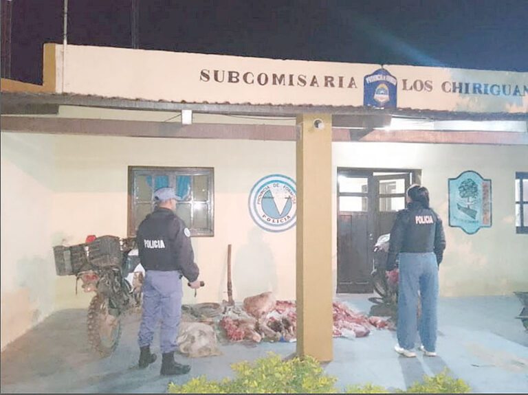 Detuvieron a tres personas y secuestraron más de 120 kilos de carne