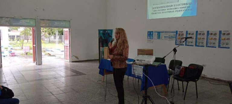 Discapacidad: brindaron un importante taller sobre voto accesible