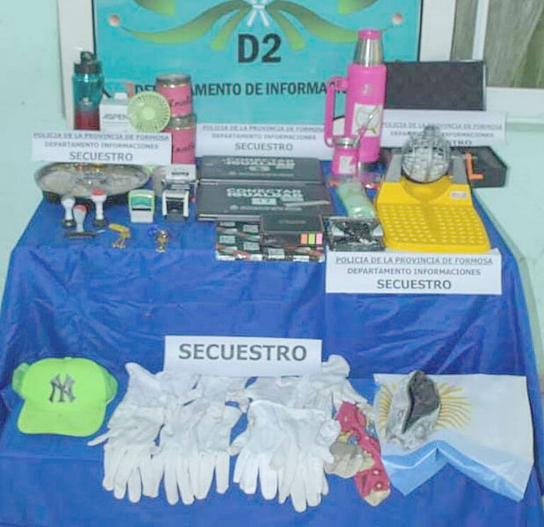 Sustrajeron varios elementos de una escuela y la Policía los recuperó