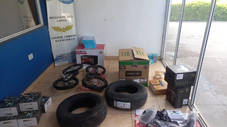 Seguridad vial: secuestran mercaderías sin aval aduanero