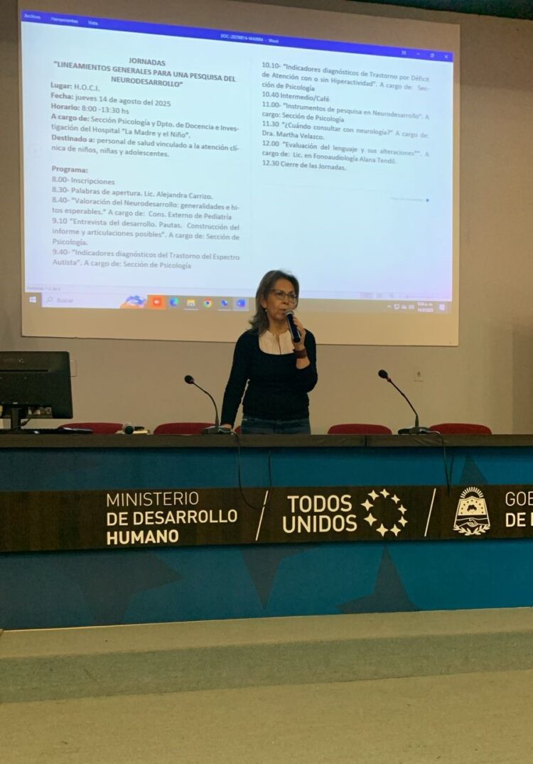 Se llevó a cabo la Jornada sobre Lineamientos Generales para una pesquisa en Neurodesarrollo