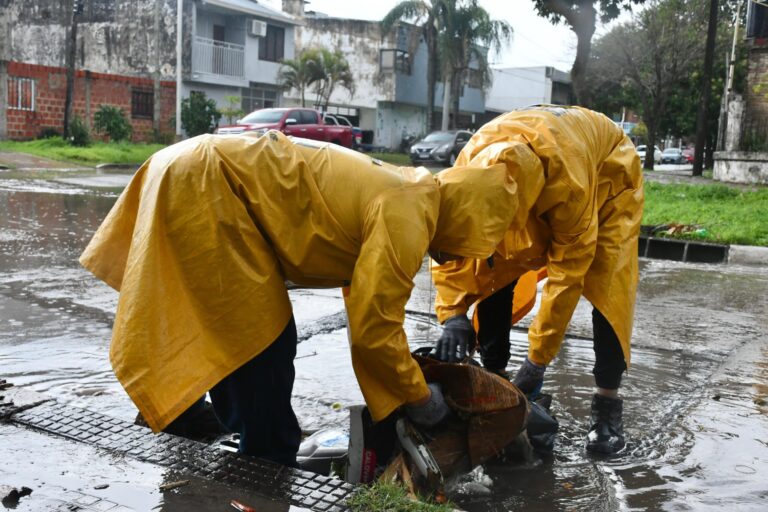 Rápida intervención de la comuna para mitigar el efecto de las precipitaciones del martes