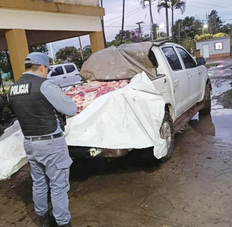 La Policía secuestró productos cárnicos