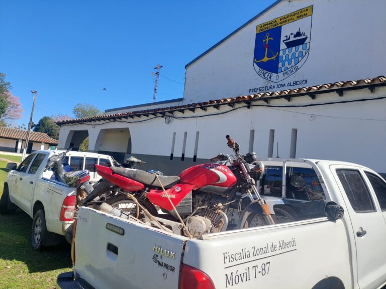 Motos robadas en Formosa que terminaron en Alberdi vuelven gracias a cooperación internacional