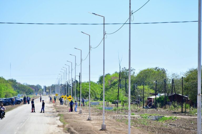 Destacan la habilitación del sistema de iluminación en San Martín Dos