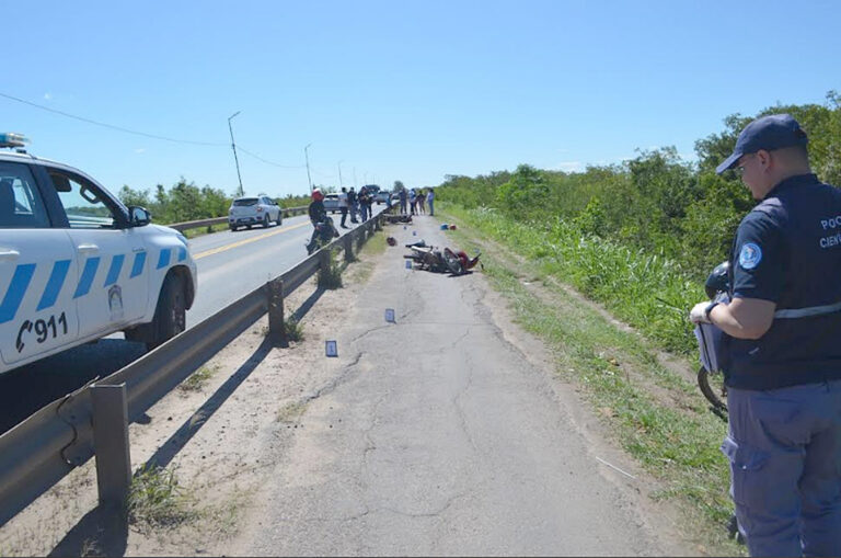 Colisión entre dos motocicletas dejó como saldo una víctima fatal
