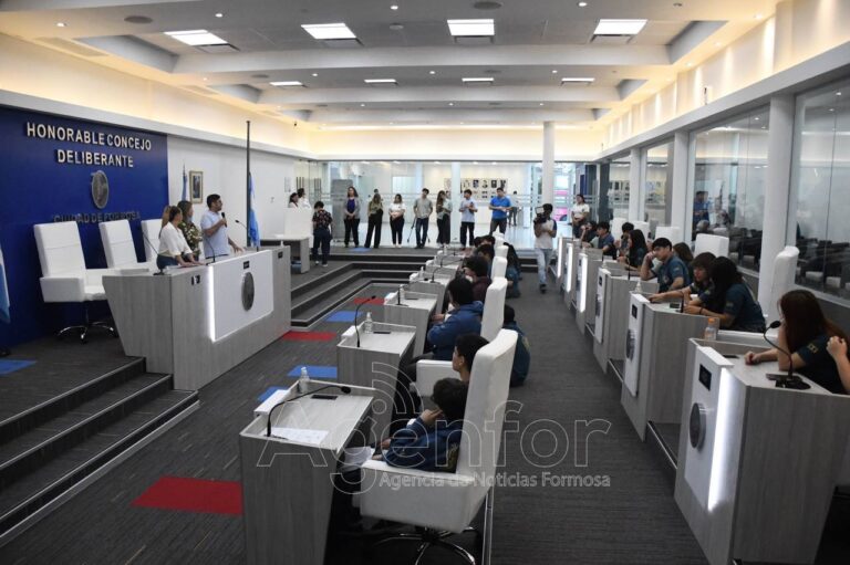 Estudiantes secundarios recorrieron el Concejo Deliberante capitalino