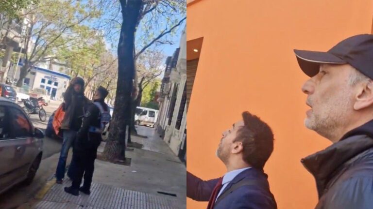 Escándalo: un candidato de La Libertad Avanza, a los insultos y amenazas en la calle con un repartidor