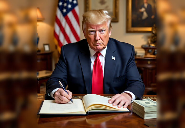 La chequera de Trump y la bandera de Perón (Por Faustino Duarte  Licenciado en Historia)