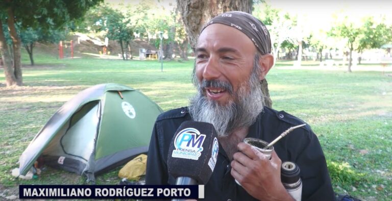 El Colorado: Septiembre Atrajo un Aventurero que Recorrió Casi Toda la Argentina