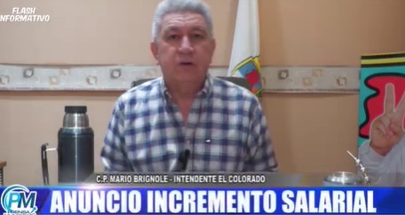 ANUNCIOS OFICIALES DE AUMENTO SALARIAL, FUERON REPLICADOS EN MUNICIPIO DE EL COLORADO