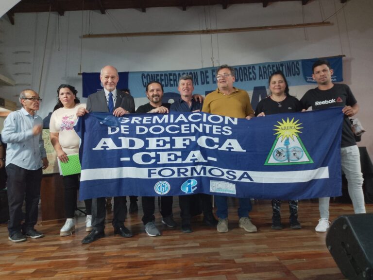 Víctor Alarcón Participó por Formosa enelCongreso Nacionalde la Confederación de Educadores Argentinos, en Entre Ríos