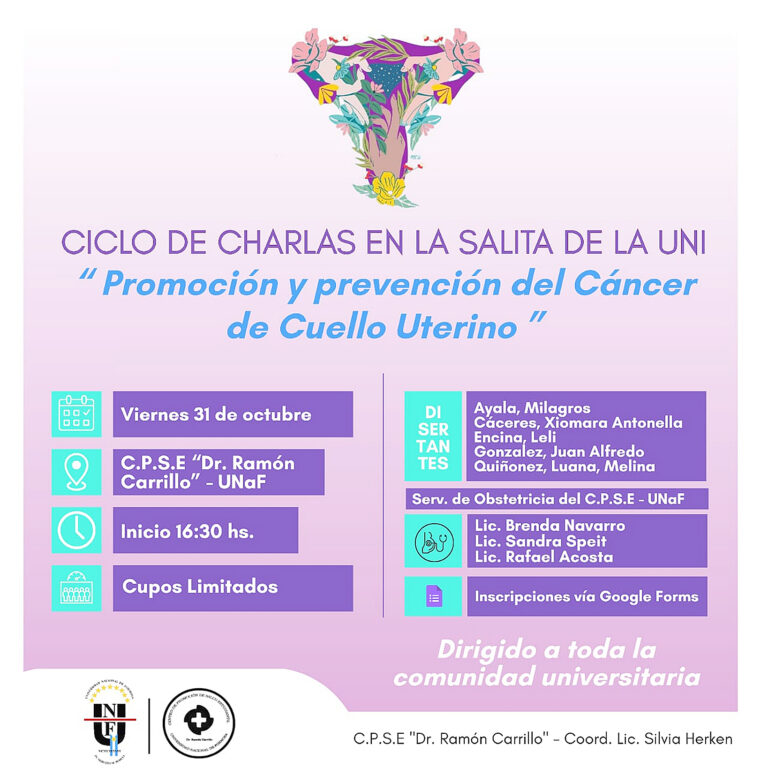 CPSE: nueva charla sobre promoción y prevención del cáncer de cuello uterino