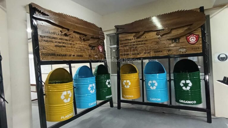 Guardianes de Formosa: Los estudiantes de la EPET N 1 crearon contenedores ecológicos