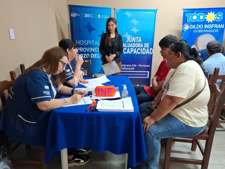 La Junta Evaluadora de Discapacidad dispuso atenciones en Pozo del Tigre