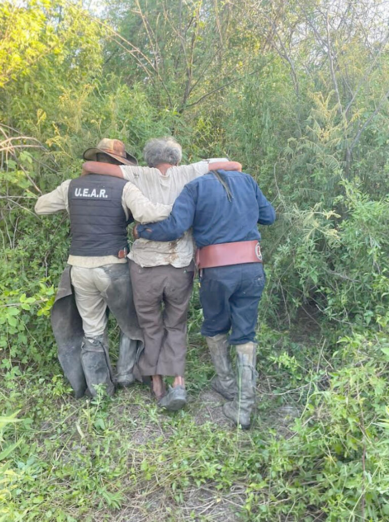 La Policía localizó a Andrés Cantalicio, el hombre que se extravió en zona de monte cuando fue a buscar leñas