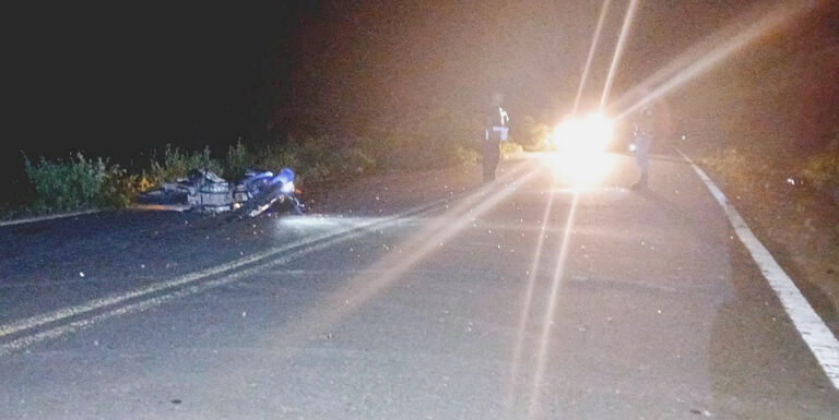 Mujer murió tras chocar contra un animal