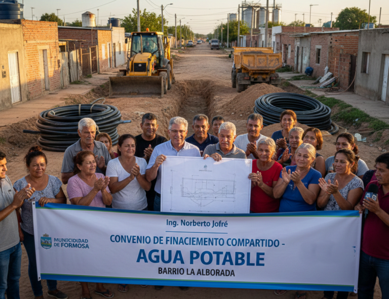 Agua potable para La Alborada: Un esfuerzo conjunto entre vecinos y municipio para saldar una deuda histórica