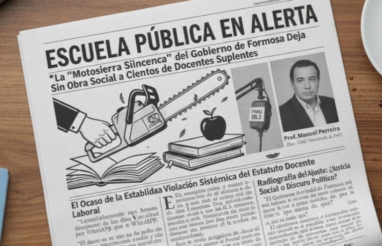 Escándalo en el Sector Educativo: Denuncian la Motosierra Silenciosa del Gobierno de Formosa
