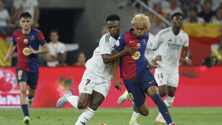 Barcelona vs Real Madrid por la Supercopa de España: horario, formaciones y cómo ver en vivo